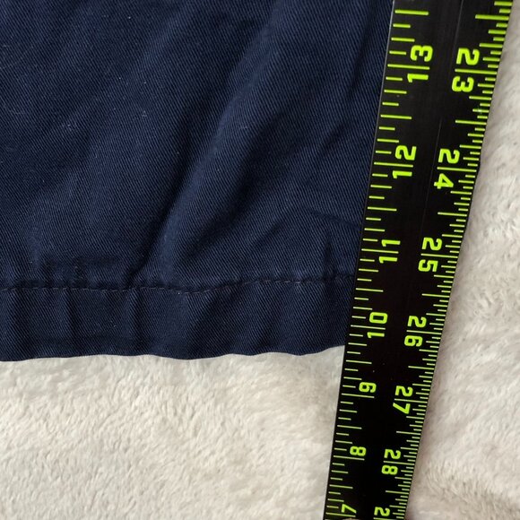 Lands' End Mens Pants Size 38 Traditional Fit Chino Khaki Straight Casual Navy - Picture 4 of 10